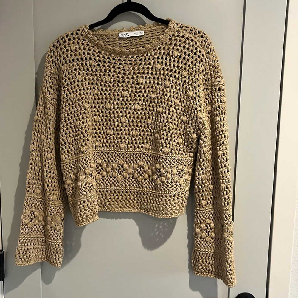 Zara Open-Knit Sweater